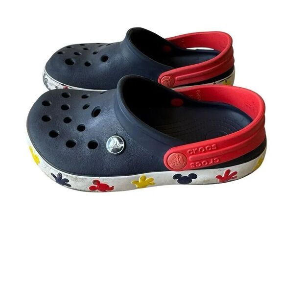 Crocs Unisex-Child Disney Mickey and Minnie Mouse Clogs, Light Up Shoes SZ 1 - Picture 1 of 12